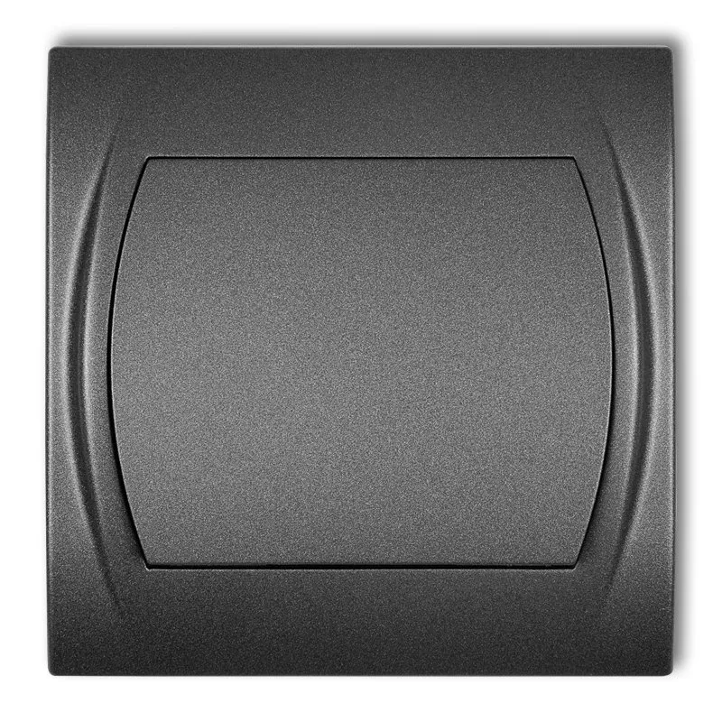 Beleuchteter Kreuzschalter (eine Taste, ohne Piktogramm) graphit 11LWP-6L.1