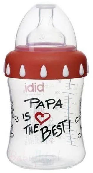 Bibi Anti-Kolik-Flasche Classic "Papa is the best" 150 ml