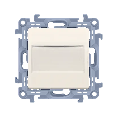 Blindverschluss des Rahmens (Modul) cremefarben Simon 10