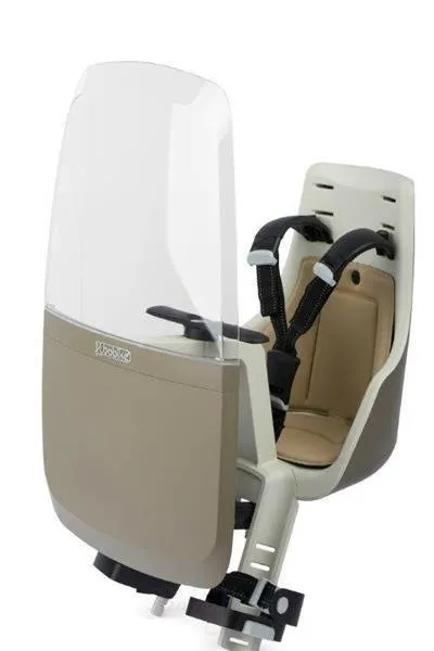 Bobike Mini Exklusiver Fahrradsitz + Schutz weiß-rot ||  Safari Chic