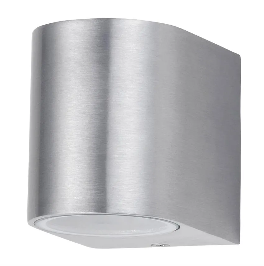 CHILE Garten-Wandleuchte gebürstetes Aluminium GU10 35W IP44 Rabalux