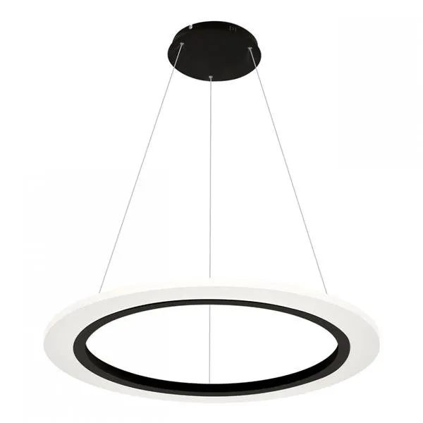 COSMO 347 24W LED-Pendelleuchte IP20 schwarz 4000K Milagro