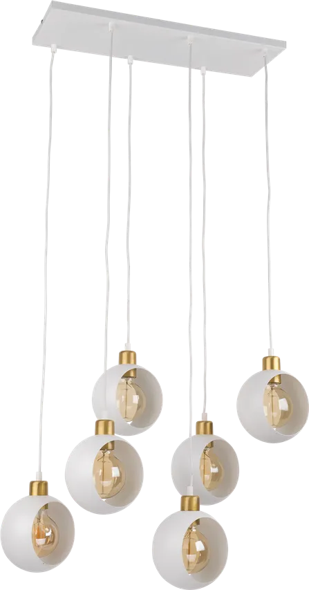 CYKLOP Pendelleuchte weiß 6x E27 60W 2746 TK Lighting
