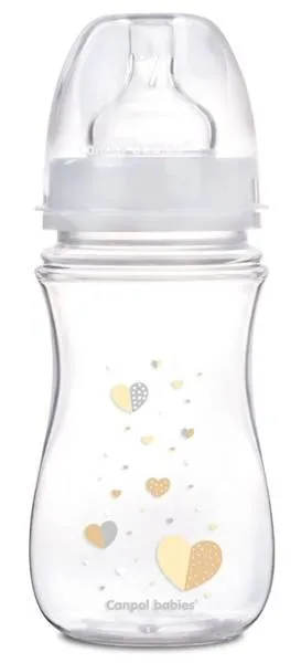 Canpol Antikolik-Weitöffnungsflasche EasyStart "Newborn Baby" 240 ml 35/217_bei Beige
