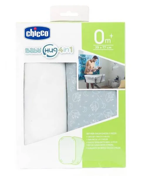 Chicco Baby Hug 4in1 Krippe Blatt 2pc Grau Fuchs