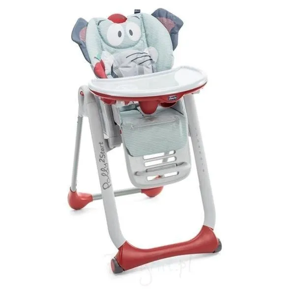 Chicco Polly 2 Start 4 Räder Baby Elefant Fütterungsstuhl
