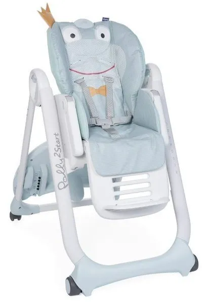 Chicco Polly 2 Start 4 Räder Froggy Fütterungsstuhl