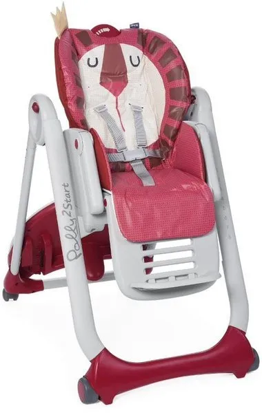 Chicco Polly 2 Start 4 Räder Fütterungsstuhl Lion