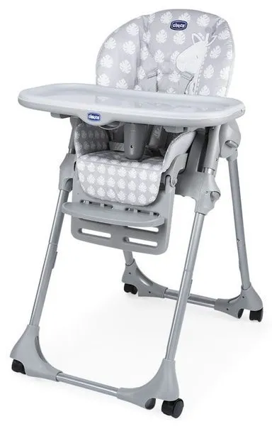 Chicco Polly Easy Fütterung Stuhl 4 Räder Giraffe