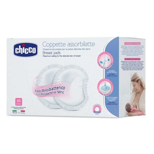 Chicco Stilleinlagen 60Stk. Weiß
