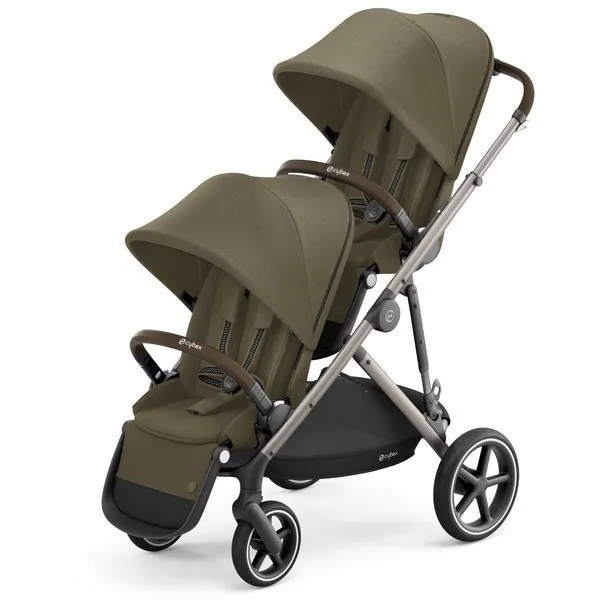 Cybex Gazelle S Twin Kinderwagen Walking Classic Beige Rahmen Taupe