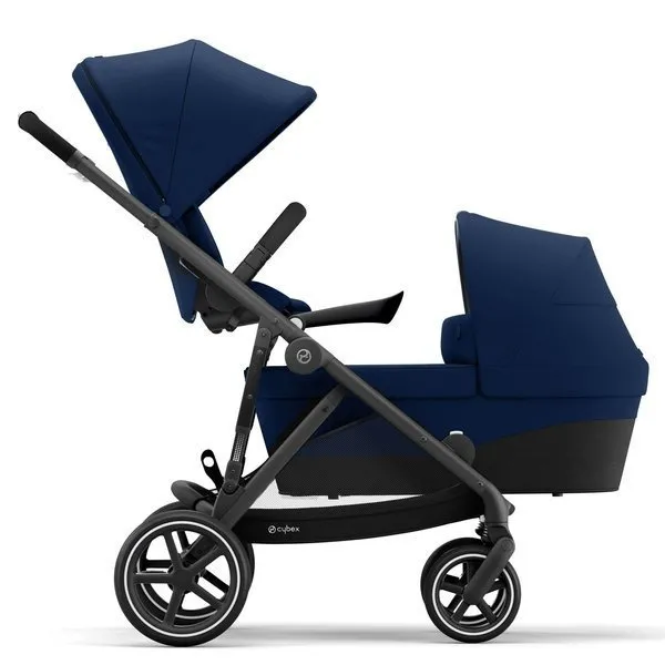 Cybex Gazelle S Twin Rollstuhl Jahr für Jahr Marineblau Rahmen Schwarz