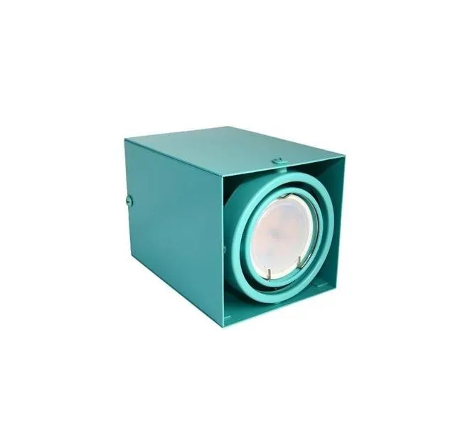 Deckenleuchte BLOCCO türkis 1x7W GU10 LED 3000K Milagro