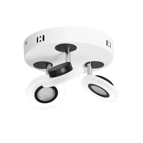 Deckenleuchte PUNTO schwarz, weiß LED 12W 4000K 840lm IP20 ML023 Milagro