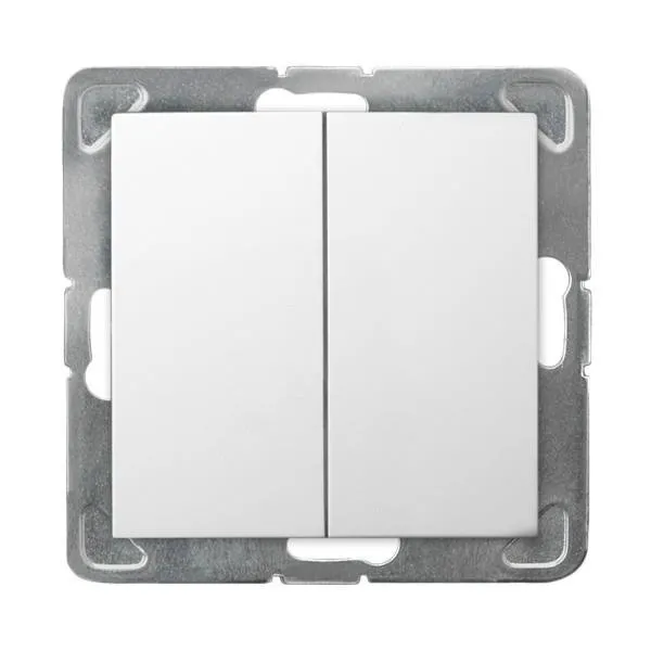 Doppelter Taster weiss Ospel Impression ŁP-17Y/m/00