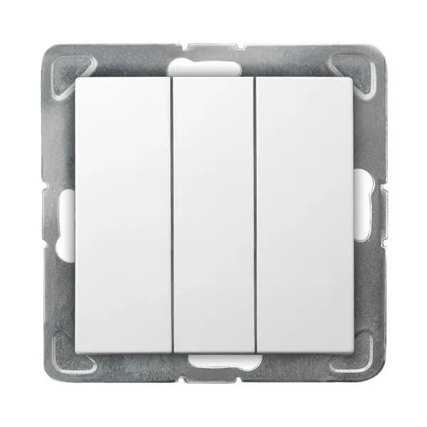 Dreifacher Taster weiss Ospel Impression ŁP-13Y/m/00