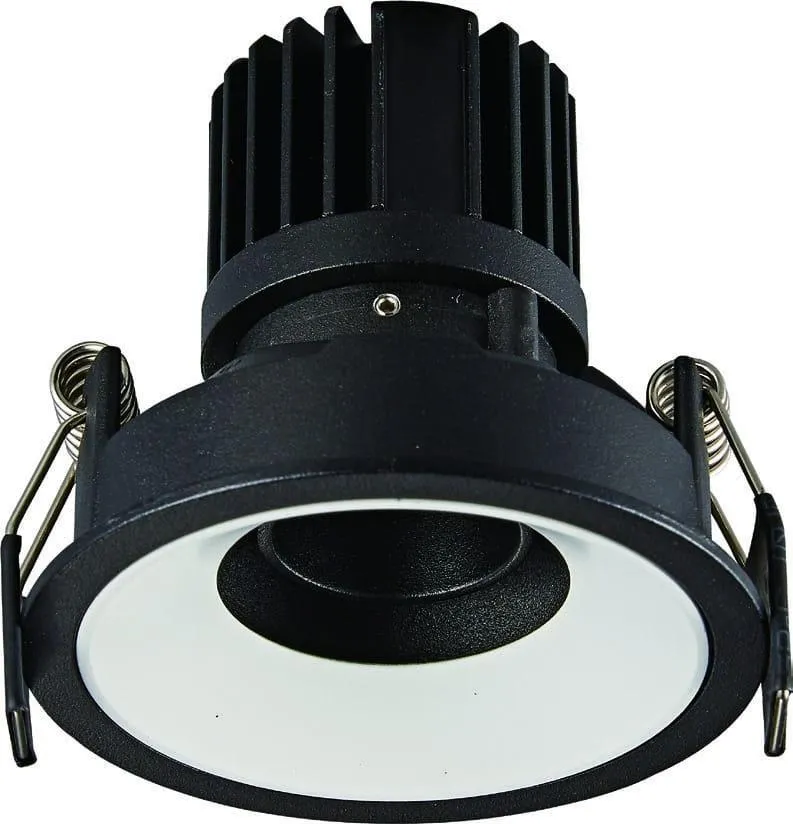 Einbauleuchte rund GALEXO LED 7W 3000K 572lm schwarz Maxlight H0107
