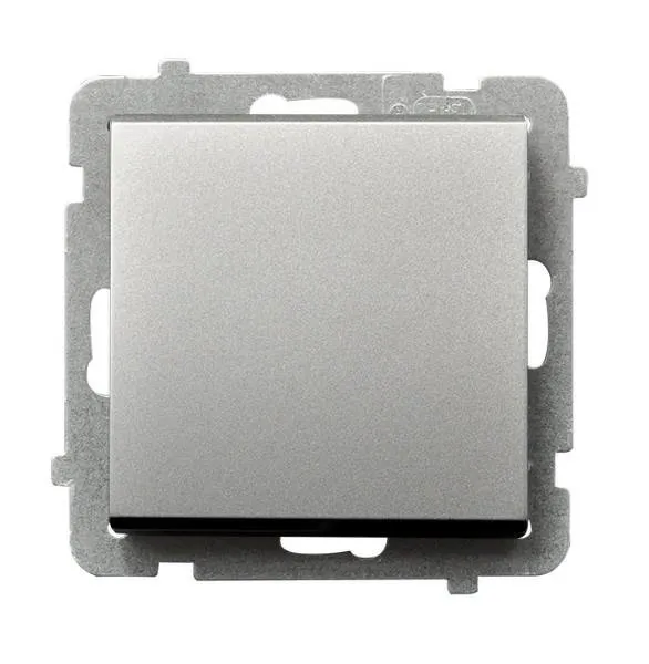 Einpoliger Schalter Silber mat Ospel Sonata ŁP-1R/m/38