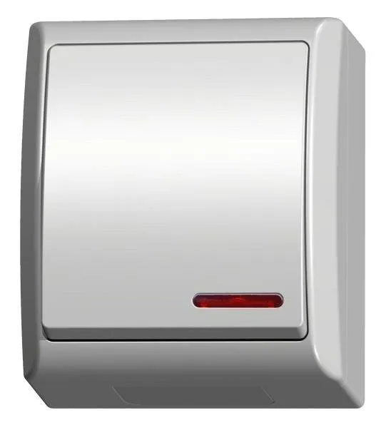 Einpoliger Schalter mit Hintergrundbeleuchtung orange weiss Ospel Fala ŁNH-1HS/00