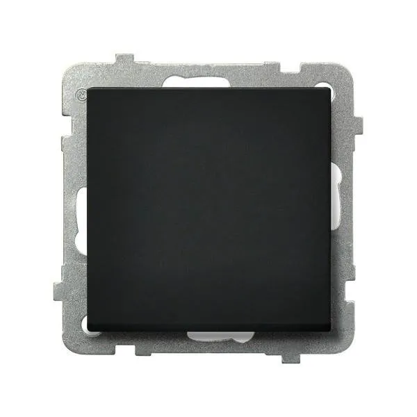 Einpoliger Schalter schwarz metallic Ospel Sonata ŁP-1R/m/33