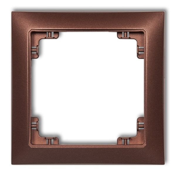 Einzelner Universalrahmen aus Kunststoff DECO Soft braun 9DRSO-1