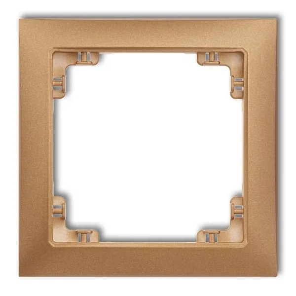 Einzelner Universalrahmen aus Kunststoff DECO Soft gold 8DRSO-1