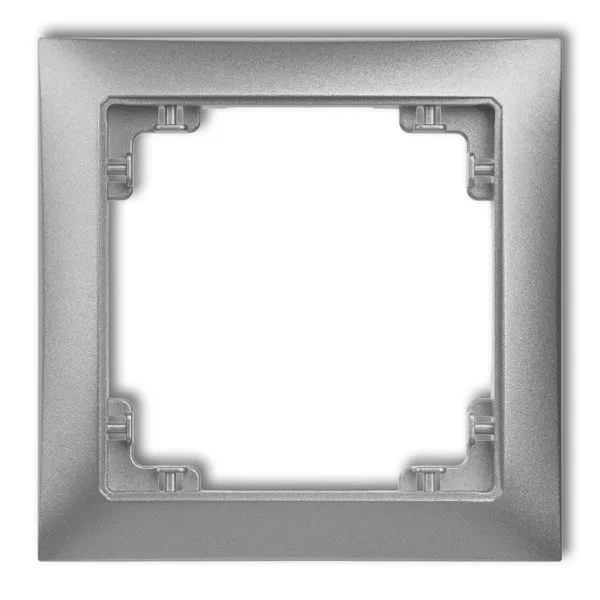 Einzelner Universalrahmen aus Kunststoff DECO Soft silber 7DRSO-1