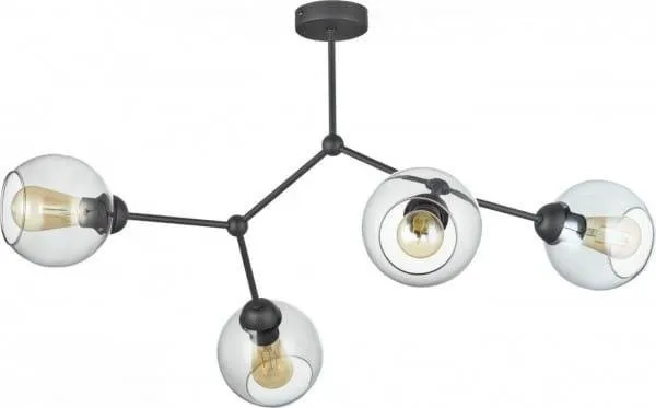 FAIRY Pendelleuchte graphit, schwarz 4x E27 60W 2730 TK Lighting