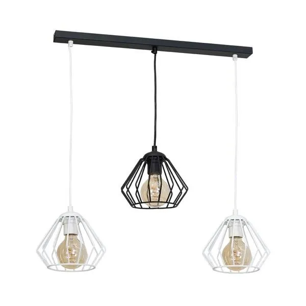 FERRO 133 Pendelleuchte 3xE27 IP20 schwarz Milagro