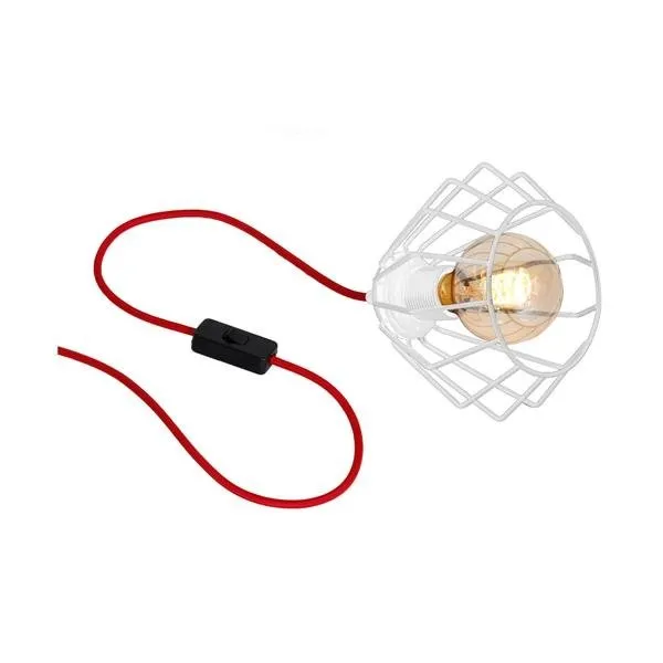 FERRO ROSSO Schreibtischlampe 1xE27 60W weiß Milagro