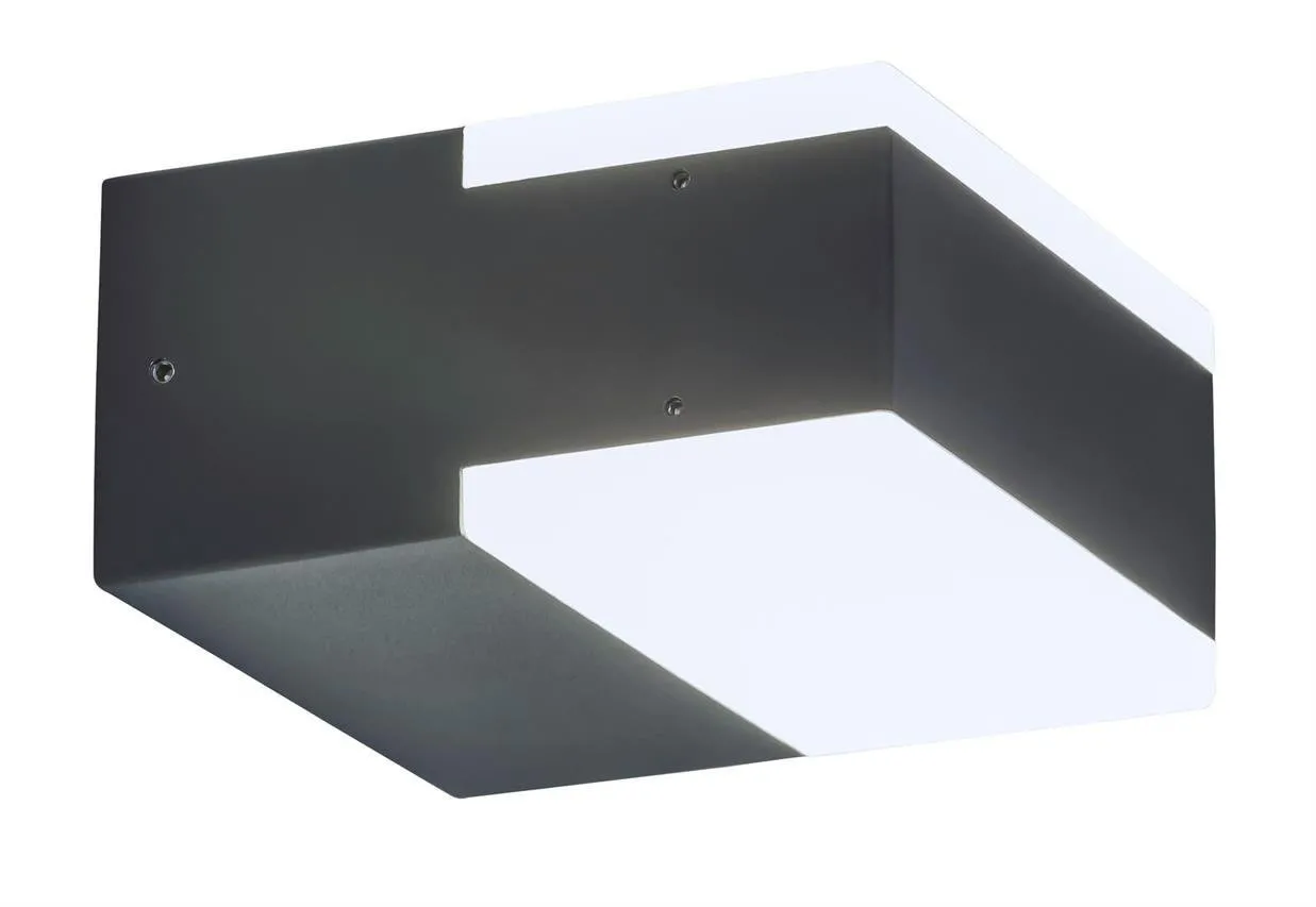 Garten-Wandleuchte BONA anthrazit LED 9W 4000K 678lm IP54 Rabalux