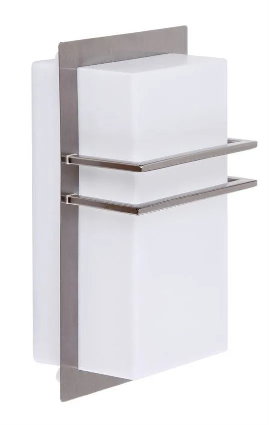 Garten-Wandleuchte SEATLLE Chrom satiniert E27 11W IP44 Rabalux