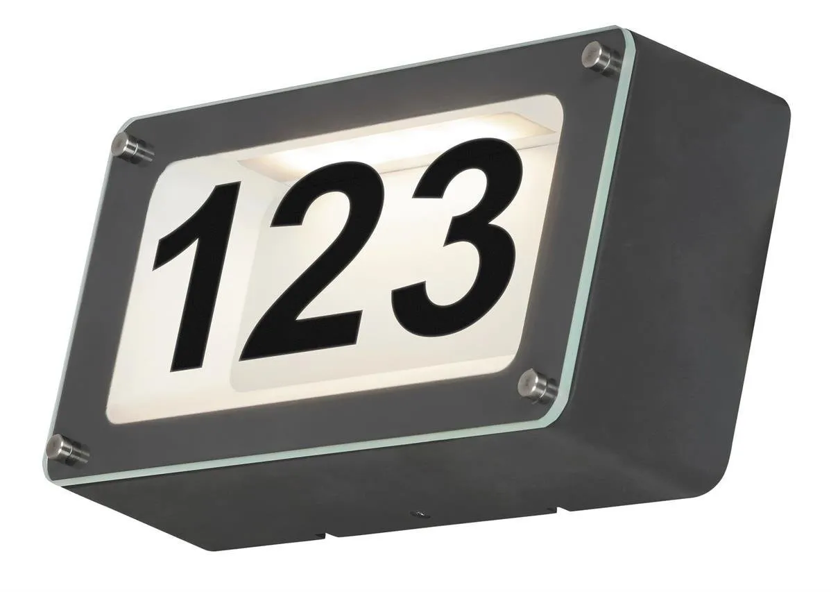 HANNOVER LED 5W 4500K 480lm anthrazit IP54 Fassaden-Wandleuchte Rabalux 8747