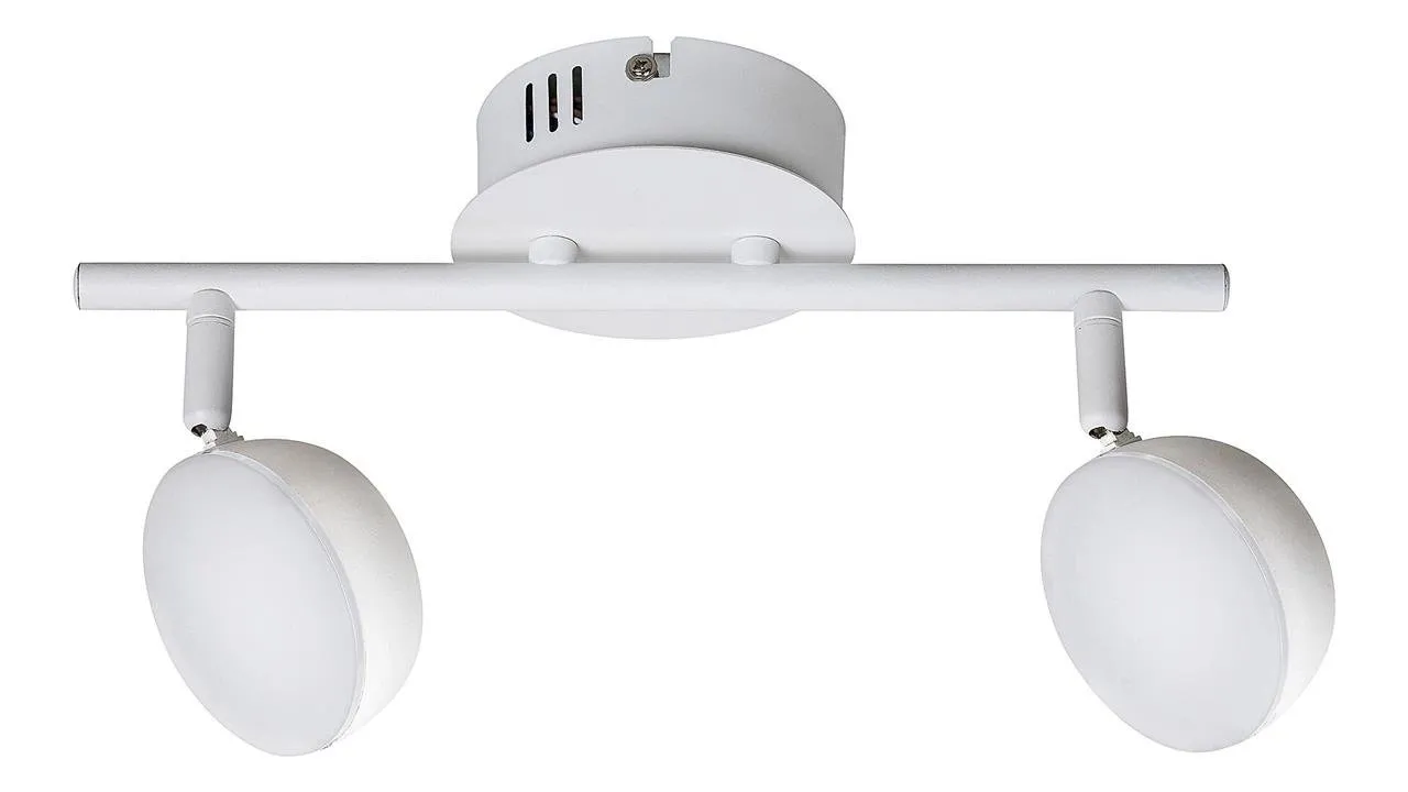 HEDWIG Deckenleuchte matt weiß 2x4W 700lm 2700 - 5000K IP20 Rabalux