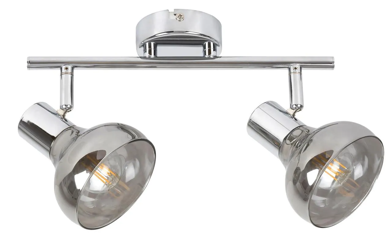 HOLLY Chrom Deckenleuchte 2x E14 40W IP20 Rabalux