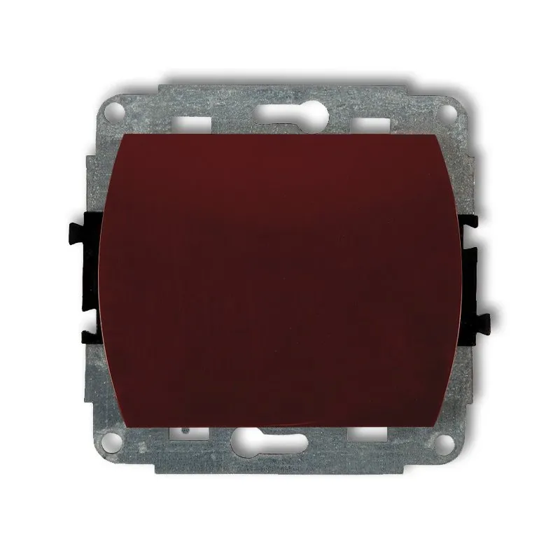 Hinterleuchteter Treppenhaus-Schaltmechanismus (eine Taste, ohne Piktogramm) braun 4WP-3L.1