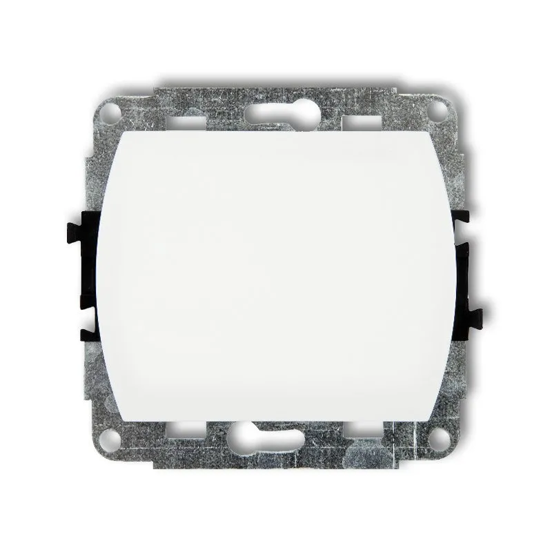 Hinterleuchteter Treppenhaus-Schaltmechanismus (eine Taste, ohne Piktogramm) weiß WP-3L.1