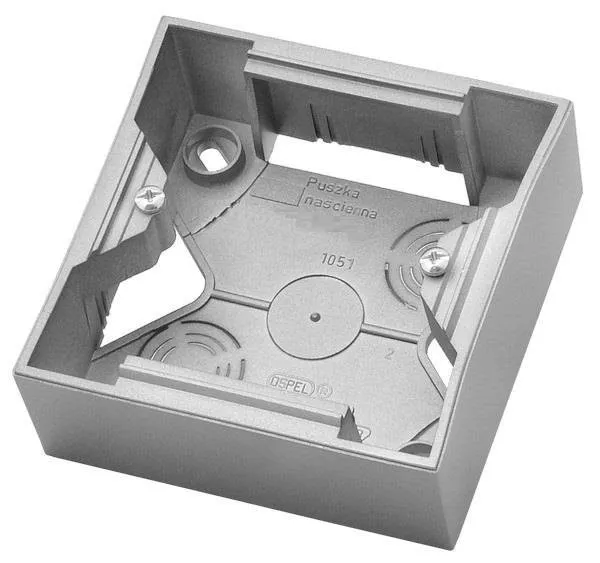 Installationsdose 1-fach Silber Ospel Aria PNP-1U/18