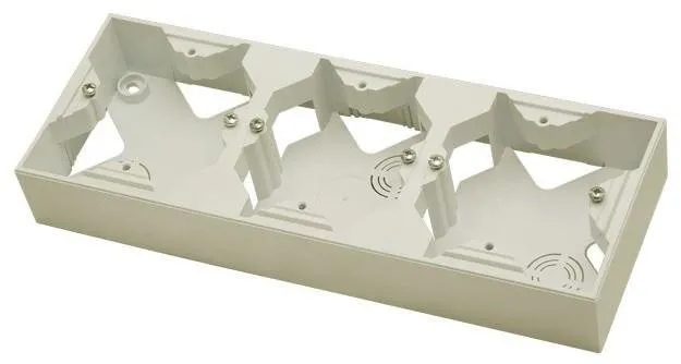 Installationsdose zur Serie SONATA dreifache ecru Ospel Sonata PNP-3R/27