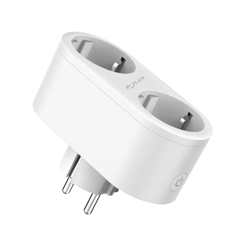 Intelligente Steckdose doppelt Wi-Fi TUYAsmart weiß