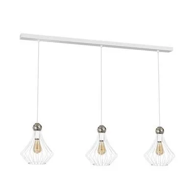 JEWEL Pendelleuchte weiß 3x E27 60W IP20 Milagro