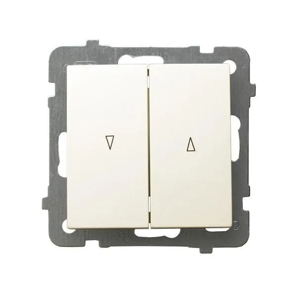 Jalousie Taster mit mechanischer Sperre ecru Ospel As ŁP-7GB/m/27