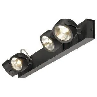 KALU Wand- und Deckenleuchte, Strahler, 4xLED-Leiste, 60 Grad, schwarz, SLV 1000137