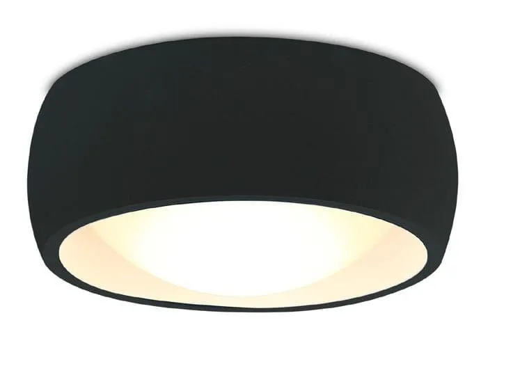 KODAK LED oval plafond 8W 3000K 704lm schwarz Maxlight C0204