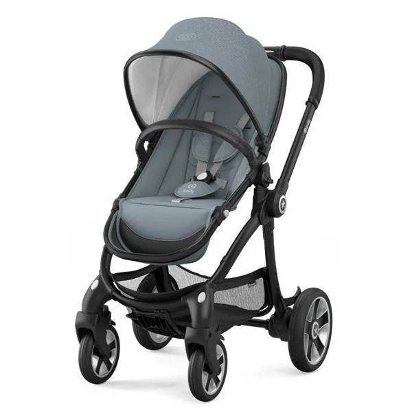 Kiddy Evostar 1 Kinderwagen Stahlgrau