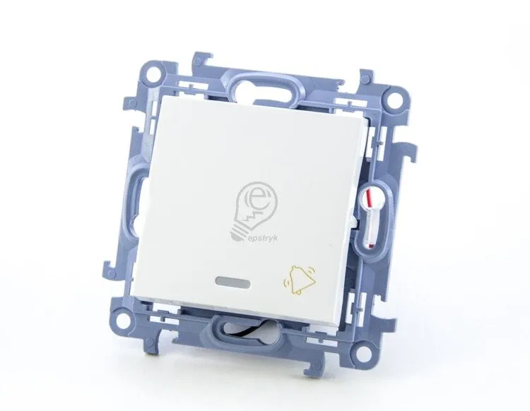 Klingeltaster mit LED-Beleuchtung (Modul) 10AX 250V weiß Simon 10