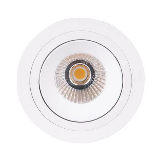 Kreisförmiger beweglicher Einbau HIDEN LED 10W 3000K 900lm IP32 weiß Maxlight H0109