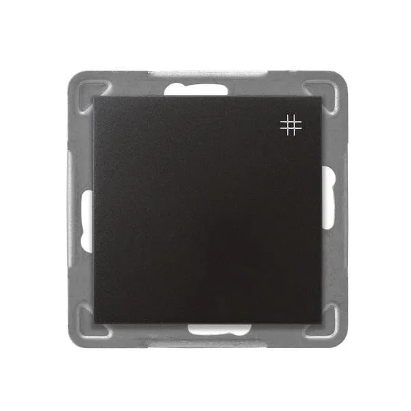 Kreuzschalter Anthrazit Ospel Impression ŁP-4Y/m/50