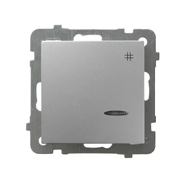 Kreuzschalter mit Hintergrundbeleuchtung blau Silber Ospel As ŁP-4GS/m/18