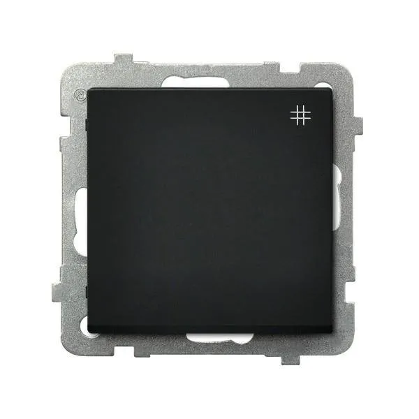 Kreuzschalter schwarz metallic Ospel Sonata ŁP-4R/m/33